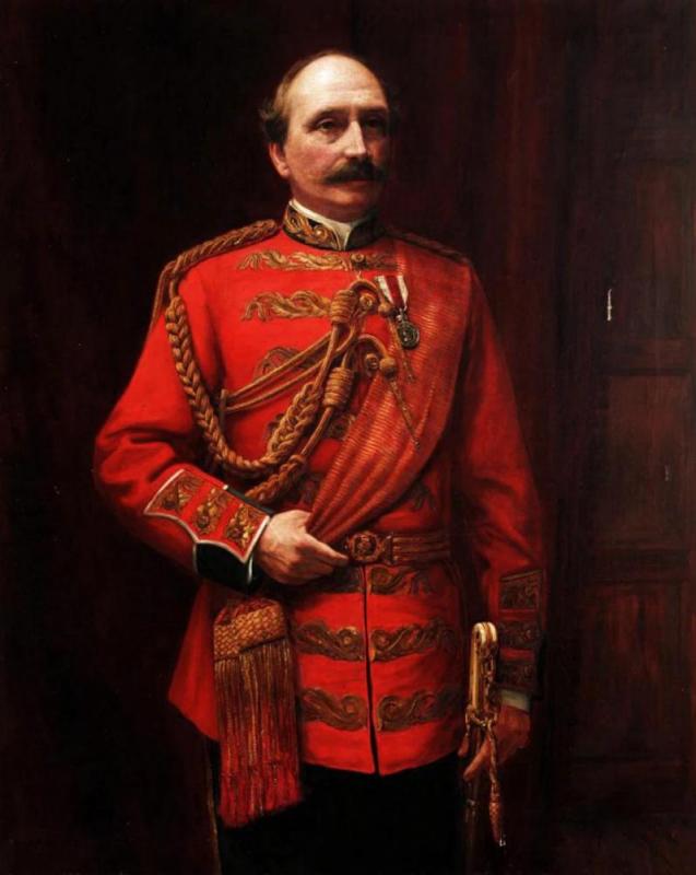 Portrait Of Lieutenant Colonel H. St. Clair Wilkins Artwork by Heinrich Von Angeli