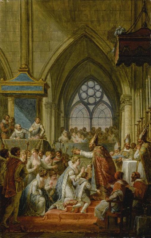 The Coronation Of Marie De Medici, 13 May 1610 Artwork by Nicolas-andré Monsiau