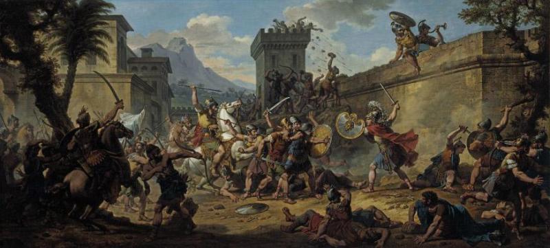 Alexander The Great's Conquest In Northwestern India, 1809 Artwork by Nicolas-andré Monsiau