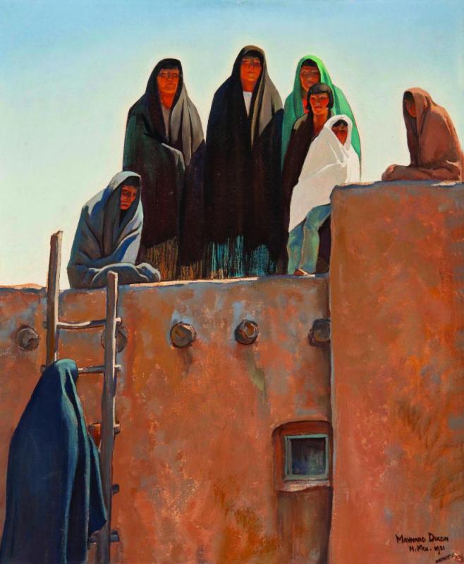 Watchers From The Housetop, 1931 Artwork by Maynard Dixon