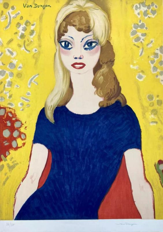 Brigitte Bardot Xl, 1964 Artwork by Kees Van Dongen