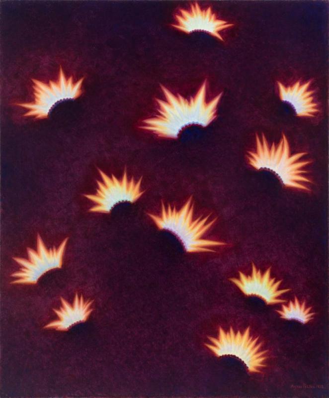 Fires In Space, 1933 Artwork by Agnes Pelton