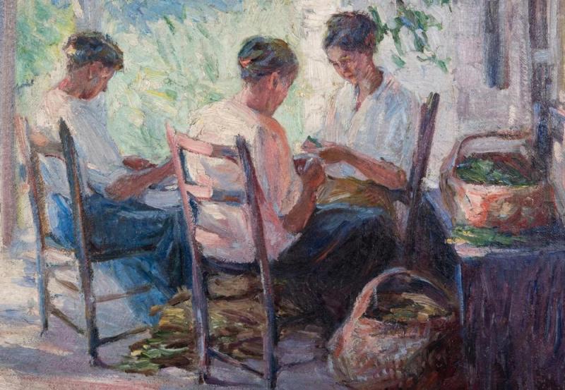 The Pea Shellers Artwork by Catherine Wiley