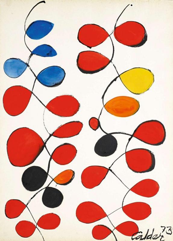 A Touch Of Blue, 1973 Artwork by Alexander Calder