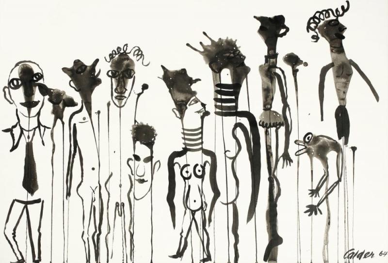 Men Of Straw, 1964 Artwork by Alexander Calder