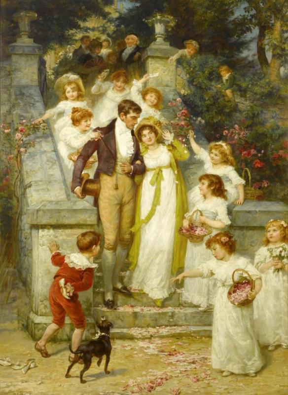 Off For The Honeymoon Artwork by Frederick Morgan