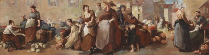 The Market, 1905 Artwork by Elizabeth Sparhawk-jones
