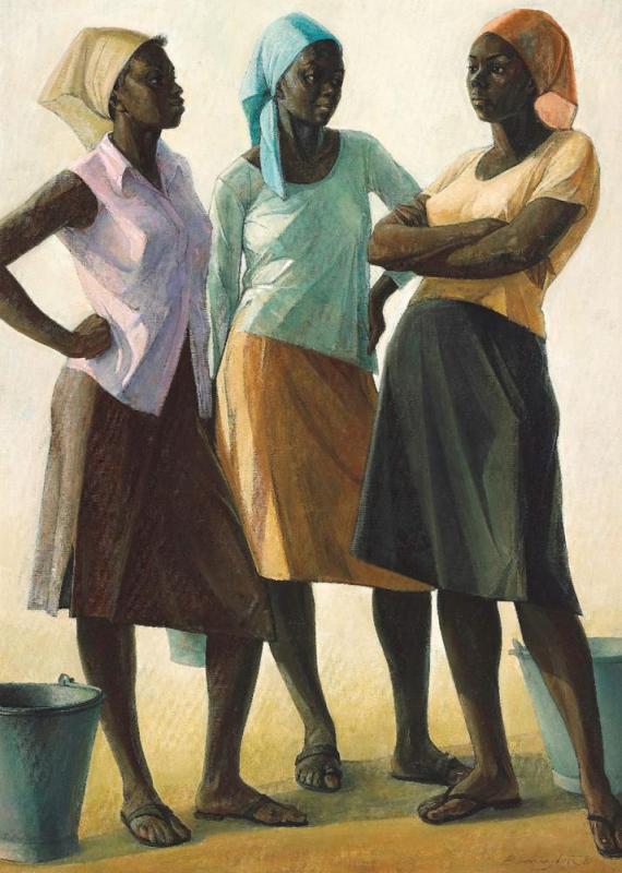 The Conversation, 1981 Artwork by Barrington Watson