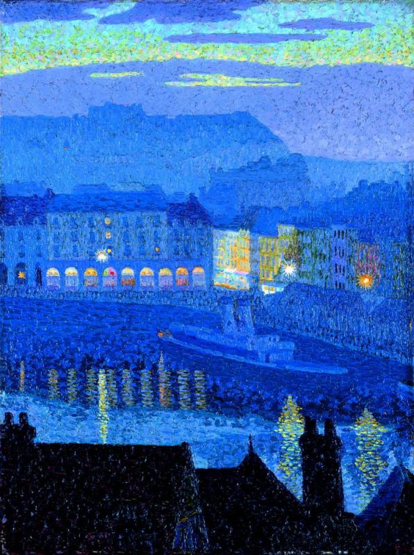 Evening, Dieppe, 1911 Artwork by Charles Ginner