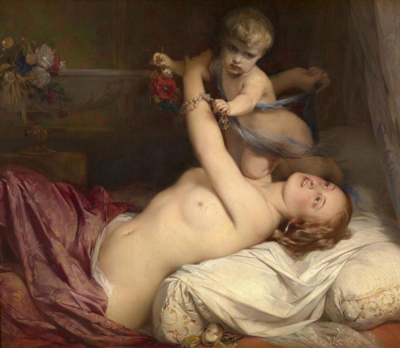Young Mother With Child, 1854 Artwork by Gustaf Wappers