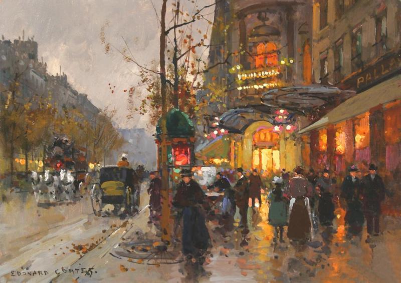 Theatre Du Vaudeville Artwork by Edouard Léon Cortes