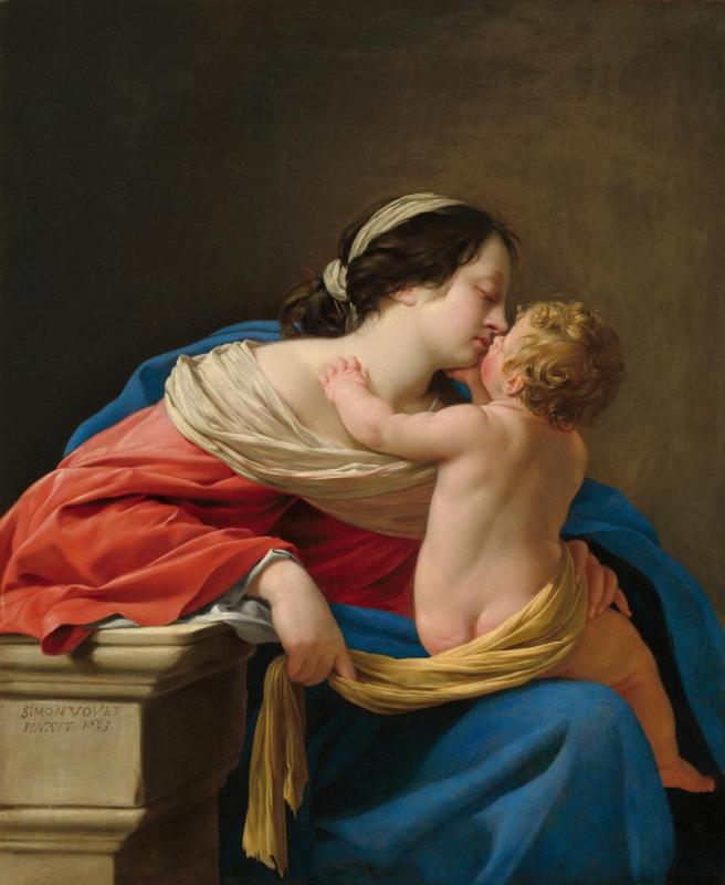 Madonna And Child, 1633 Artwork by Simon Vouet