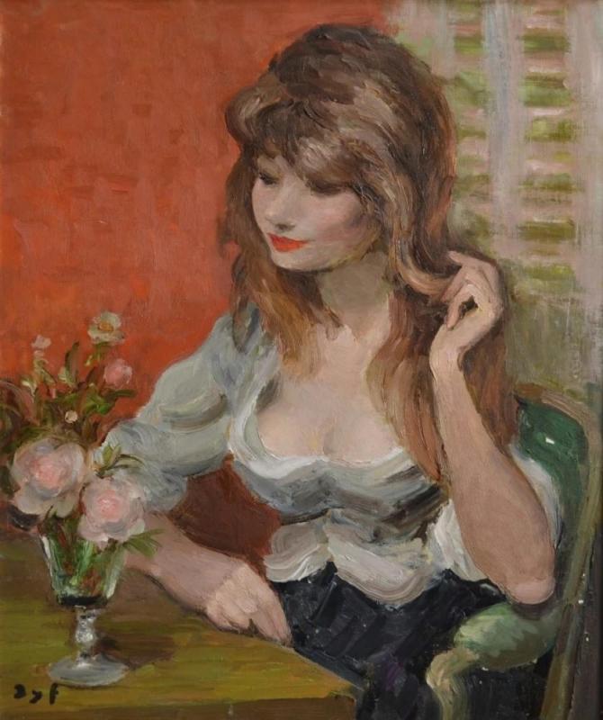 Claudine, 1950 Artwork by Marcel Dyf