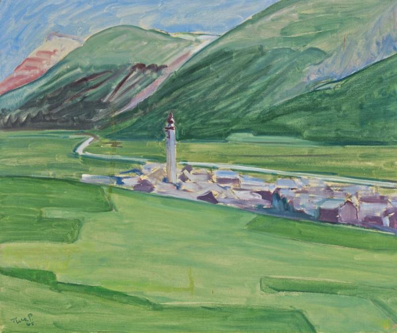 Samedan, Mittag, 1945 Artwork by Turo Pedretti