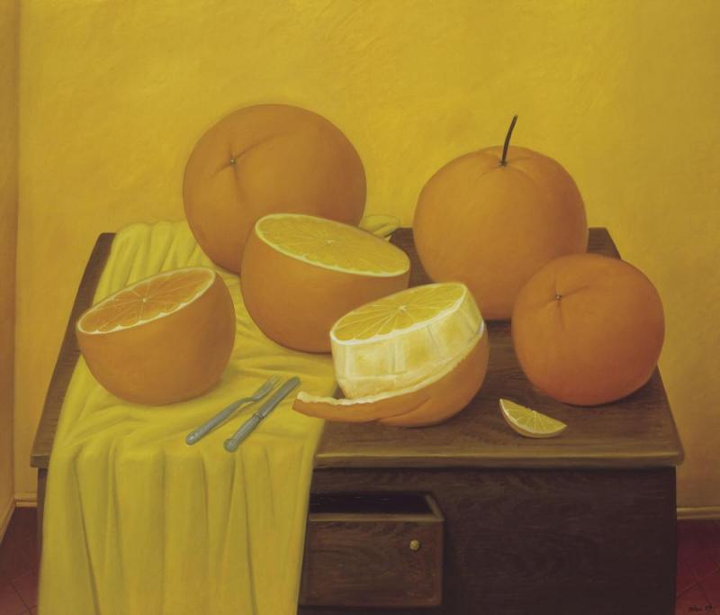 Oranges, 1989 Artwork by Fernando Botero