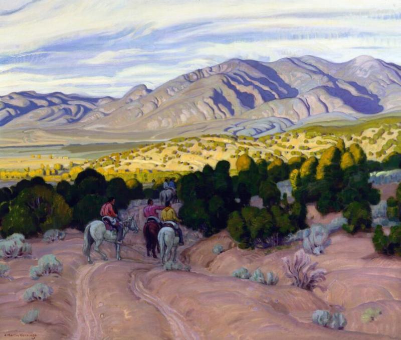 In Mountain Foothills Artwork by E. Martin Hennings