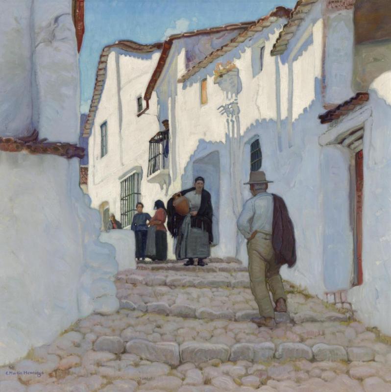 Old Spanish Houses Artwork by E. Martin Hennings