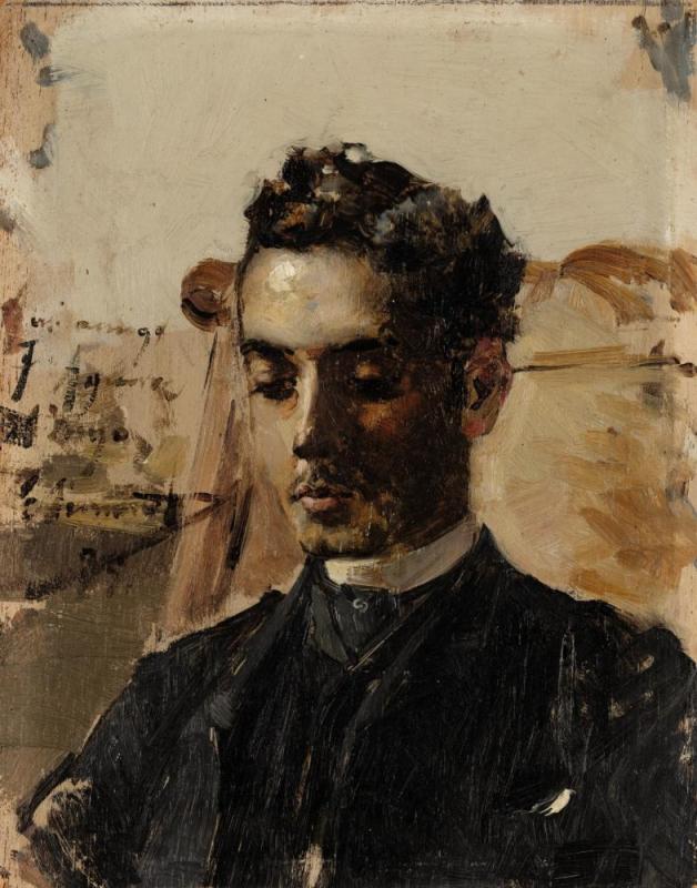 Portrait De Jeune Homme Aguirre, 1889 Artwork by Jose Jimenez y Aranda