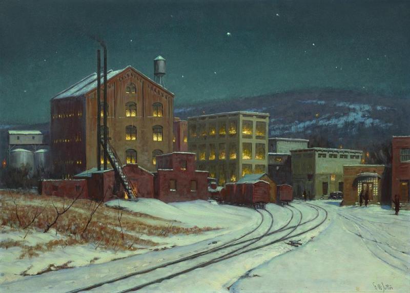 Miner Hillard Milling Company Artwork by George W. Sotter