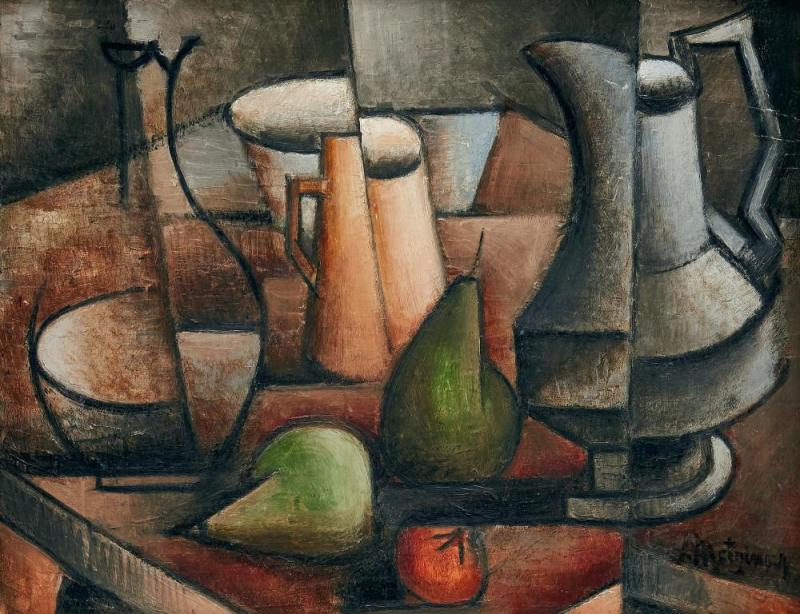 Still Life With Fruit, C.1909 Artwork by Jean Metzinger