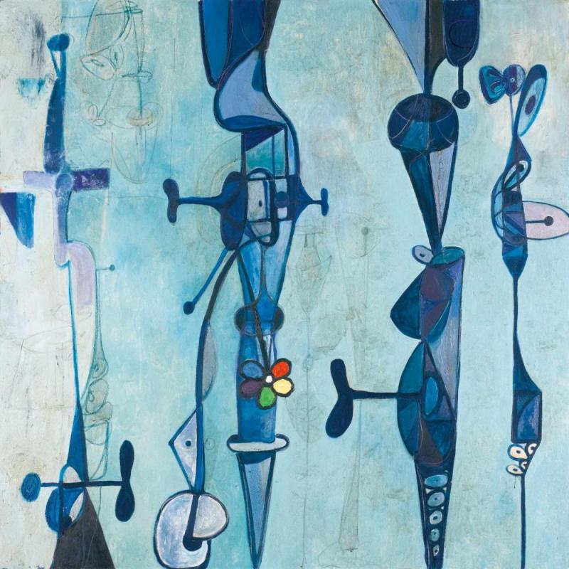 Blue Painting, 1986 Artwork by George Condo