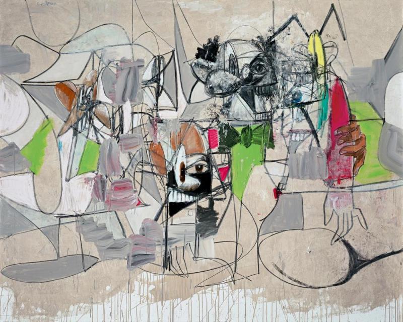 Rainy Day Butler, 2012 Artwork by George Condo