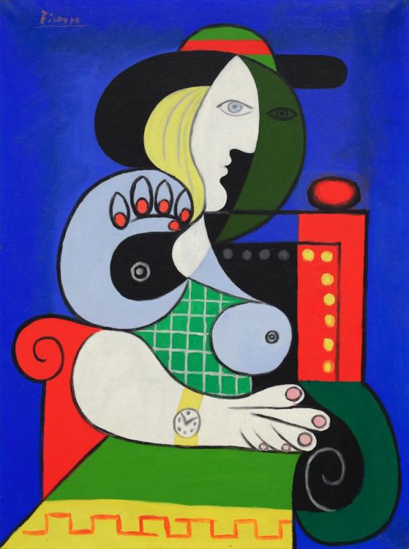Femme à La Montre (woman With A Watch), 1932 Artwork by Pablo Picasso