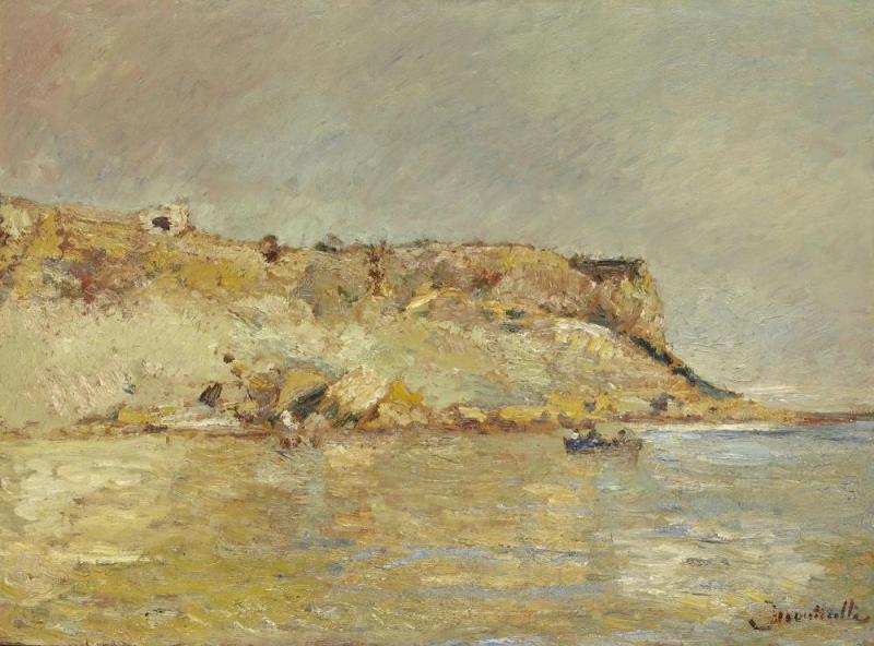 Coastal Mountains Artwork by Adolphe Joseph Thomas Monticelli