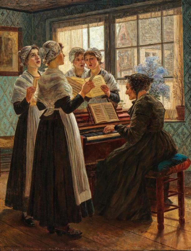 The Music Lesson, 1903 Artwork by Walther Firle