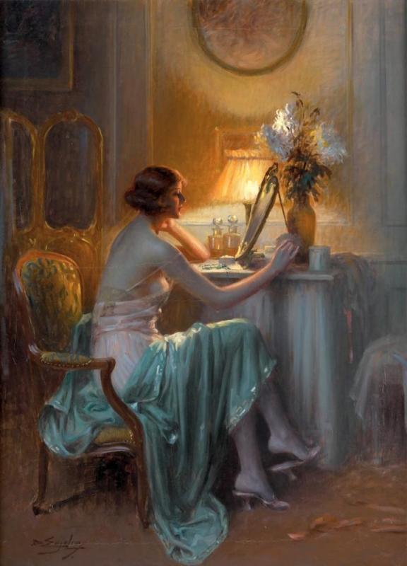 A Woman In The Toilet Artwork by Delphin Enjolras