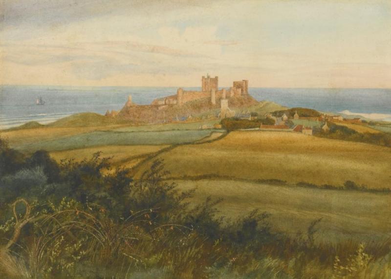 Bamburgh Castle Artwork by George Howard, 9th Earle of Carlisle