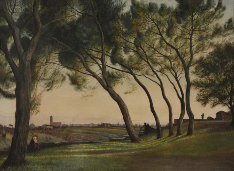 View From The Front Of St John Lateran, Rome, C.1870 Artwork by George Howard, 9th Earle of Carlisle