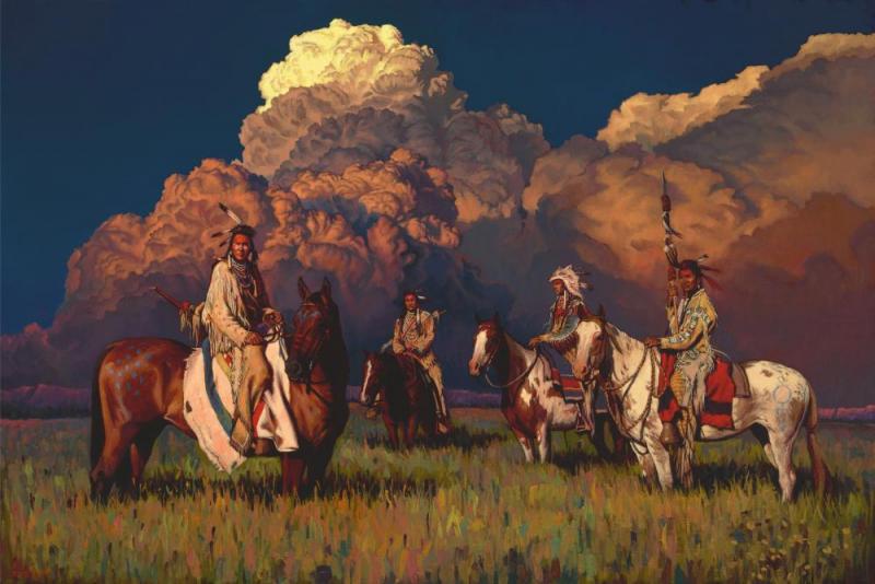 Greeting The West Artwork by Mark Maggiori