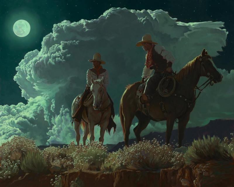 Riders Of The Coyote Moon Artwork by Mark Maggiori