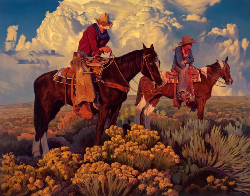 Sagebrush Cavaliers Artwork by Mark Maggiori