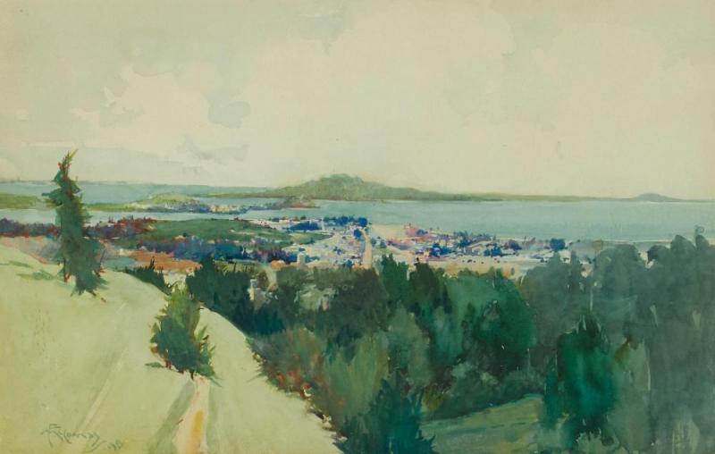 City By The Sea, 1898 Artwork by Francis John McComas