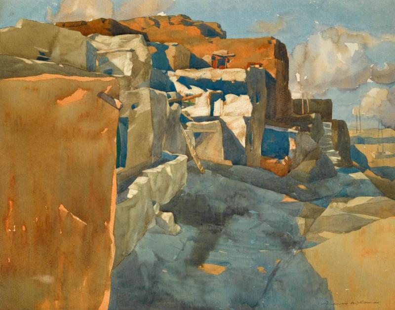 Cliff Dwellings Artwork by Francis John McComas