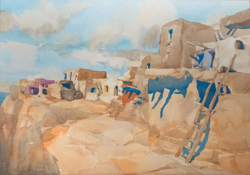 Hopi Adobes (adobes Hopi), 1924 Artwork by Francis John McComas