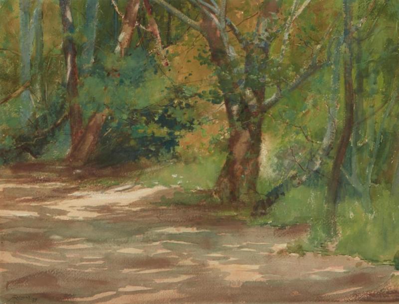 Sunlit Path, 1899 Artwork by Francis John McComas