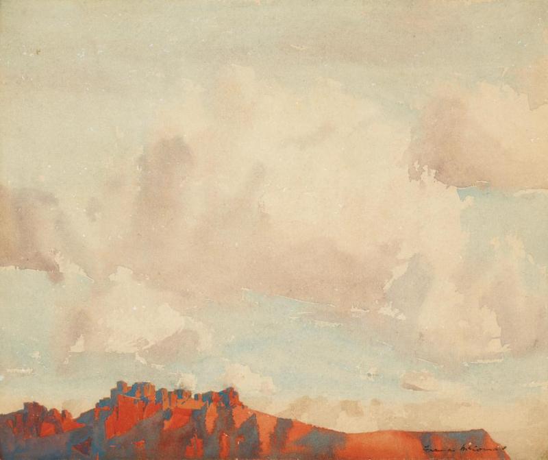 Village In The Sky Artwork by Francis John McComas