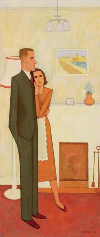 The New House, 1953 Artwork by John Brack