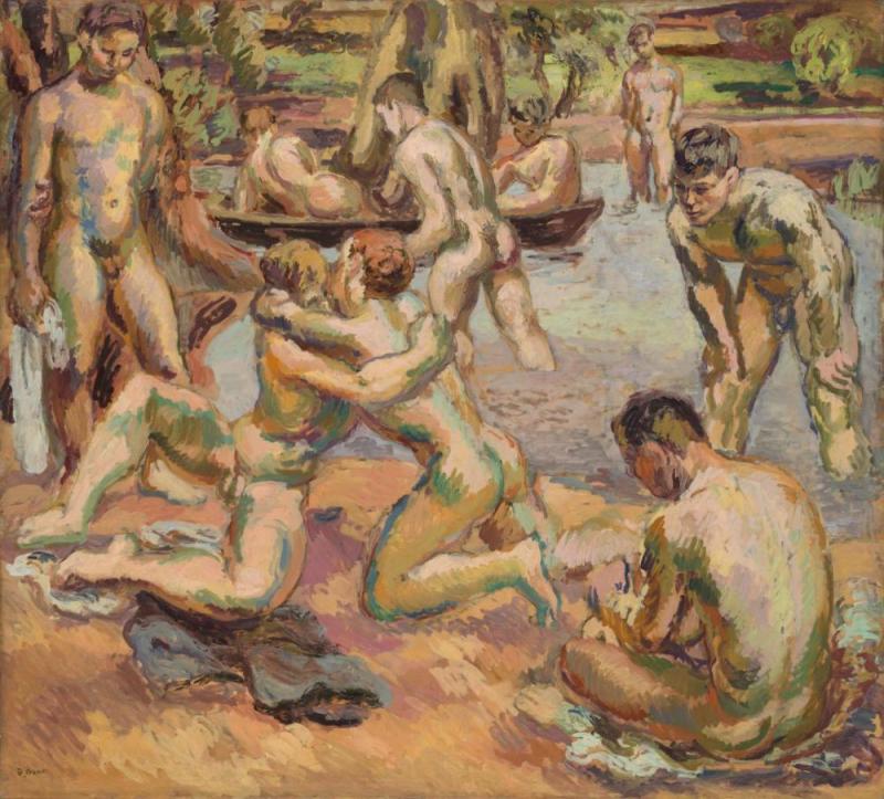 The Bathers, C. 1926-1933 Artwork by Duncan Grant