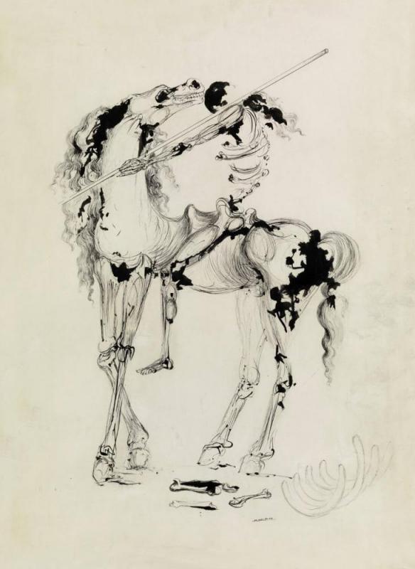 Horse And Rider Ii Artwork by Salvador Dalí
