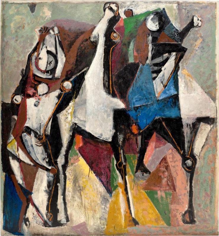 Il Cavaliere Azzurro (the Blue Rider), 1952 Artwork by Marino Marini