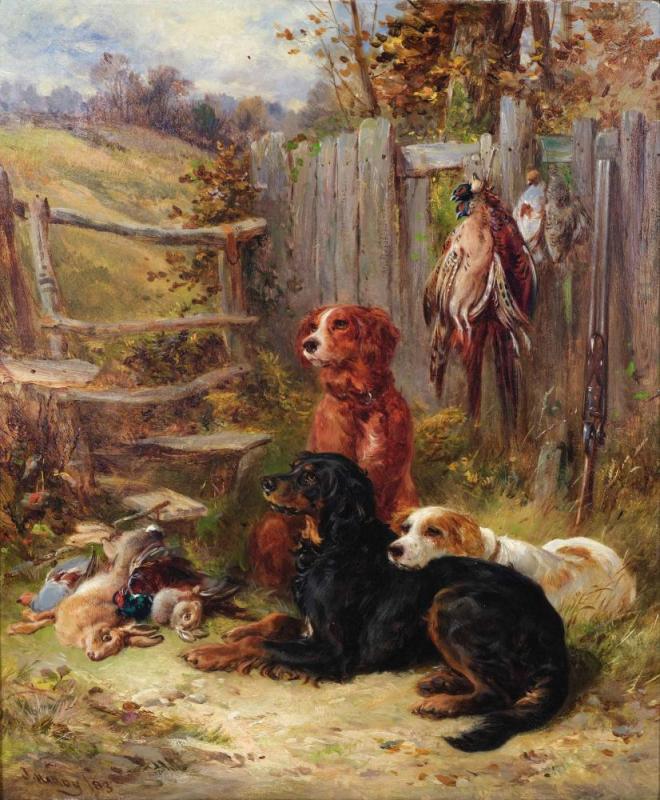 A Good Day’s Shooting, 1883 Artwork by James Hardy, Jr.