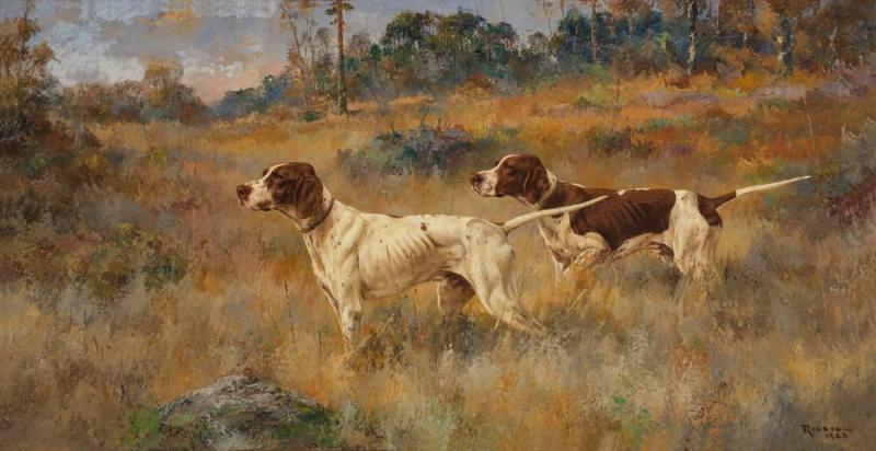 Two Pointers, 1923 Artwork by Percival Leonard Rosseau