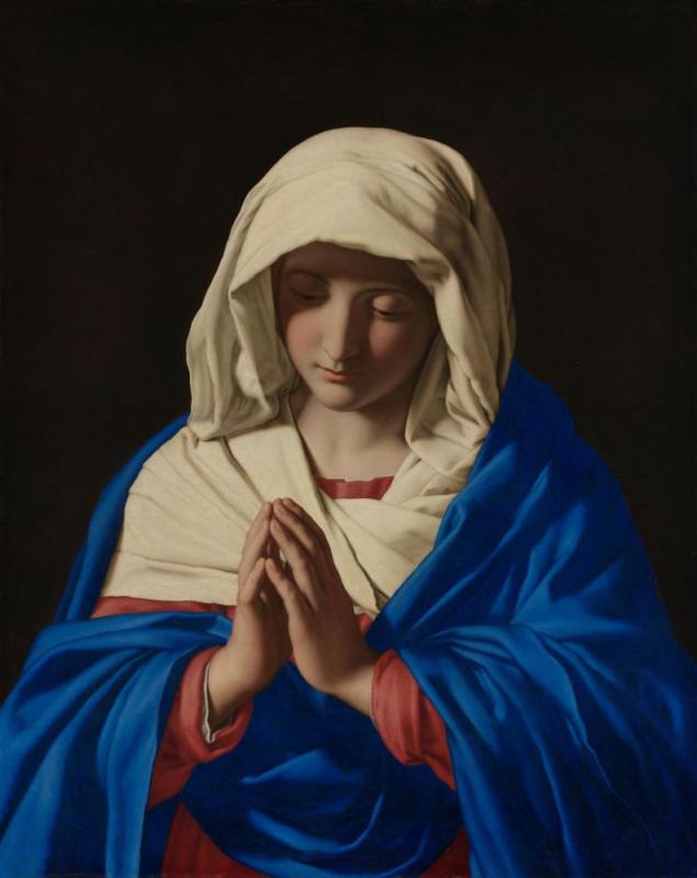 The Virgin In Prayer, 1640-50 Artwork by Giovanni Battista Salvi