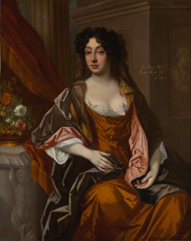 Portrait Of Mary Harvey, Lady Dering (1629-1704) Artwork by Thomas Hawker