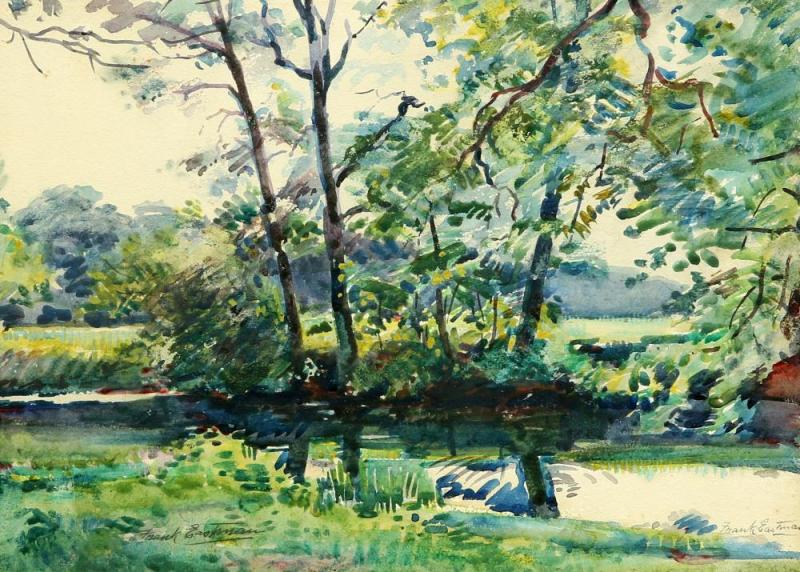 A Trout Stream Artwork by Frank Samuel Eastman