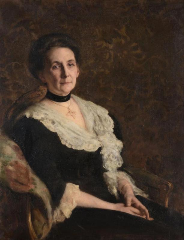 Portrait Of A Seated Lady, 1908 Artwork by Frank Samuel Eastman